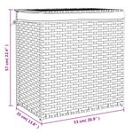 Market - Spalare si intretinere rufe - Uscatoare de rufe si accesorii - Cos de rufe cu 2 sectiuni, negru, 53x35x57 cm, poliratan - Infinity.ro