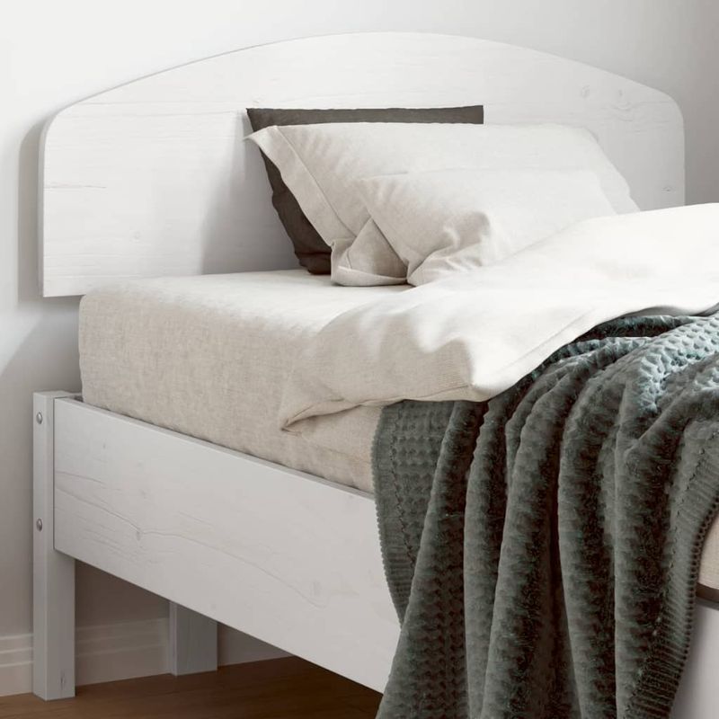 Casa si Gradina - Mobilier - Paturi si accesorii - Accesorii paturi - Tablie de pat, alb, 75 cm, lemn masiv de pin - Infinity.ro