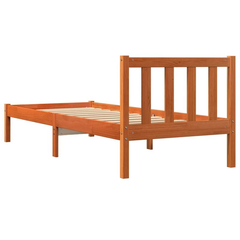 Casa si Gradina - Mobilier - Paturi si accesorii - Paturi - Cadru de pat, maro ceruit, 100x200 cm, lemn masiv de pin - Infinity.ro