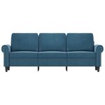 Casa si Gradina - Mobilier - Canapele si coltare - Canapele - Canapea cu 3 locuri, albastru, 180 cm, catifea - Infinity.ro