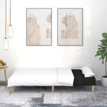 Casa si Gradina - Mobilier - Canapele si coltare - Canapele - Canapea extensibila cu 2 locuri, negru, material textil - Infinity.ro