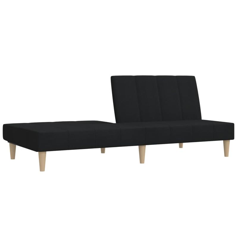 Casa si Gradina - Mobilier - Canapele si coltare - Canapele - Canapea extensibila cu 2 locuri, negru, material textil - Infinity.ro