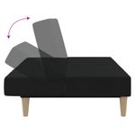 Casa si Gradina - Mobilier - Canapele si coltare - Canapele - Canapea extensibila cu 2 locuri, negru, material textil - Infinity.ro