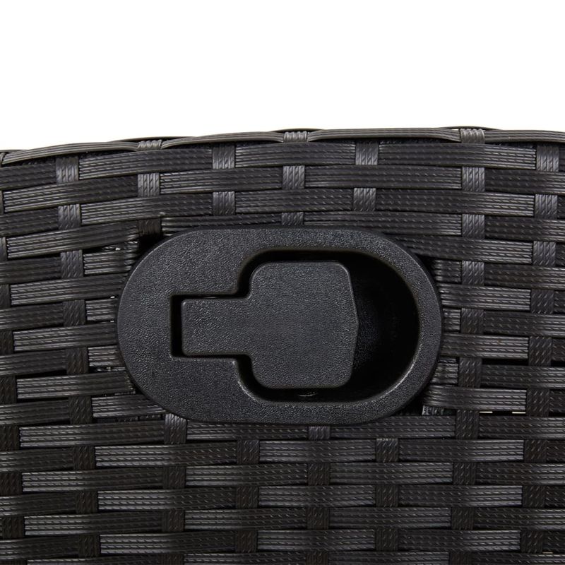 Casa si Gradina - Gradina si terasa - Mobilier exterior - Seturi mobila gradina - Set mobilier de gradina cu perne, 7 piese, negru, poliratan - Infinity.ro