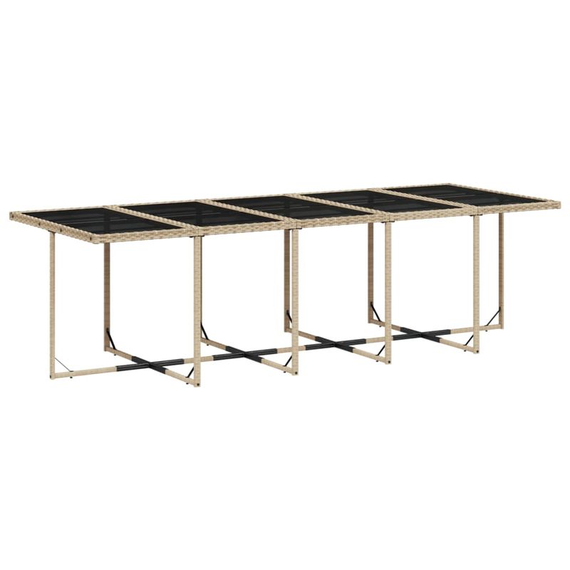 Casa si Gradina - Gradina si terasa - Mobilier exterior - Seturi mobila gradina - Set mobilier gradina cu perne, 15 piese, bej combinat poliratan - Infinity.ro