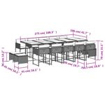 Casa si Gradina - Gradina si terasa - Mobilier exterior - Seturi mobila gradina - Set mobilier gradina cu perne, 15 piese, bej combinat poliratan - Infinity.ro