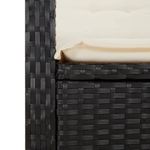 Casa si Gradina - Gradina si terasa - Mobilier exterior - Seturi mobila gradina - Set mobilier de gradina cu perne, 7 piese, negru, poliratan - Infinity.ro