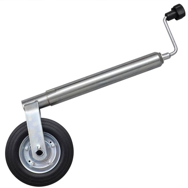 Auto si Moto - Remorci si platforme auto - Roata de manevra 48 mm cu 2 tevi de sustinere si 3 cleme de fixare - Infinity.ro
