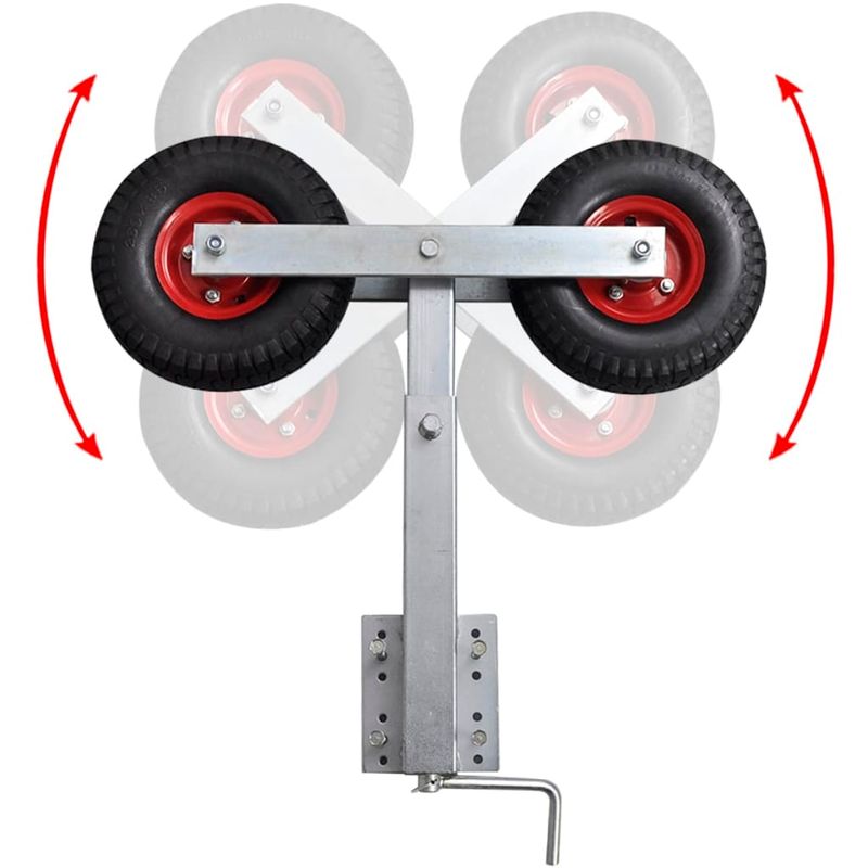 Auto si Moto - Remorci si platforme auto - Set suport remorca pentru barca cu roti duble 2 buc. 59 - 84 cm - Infinity.ro