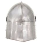 Casa si Gradina - Decoratiuni - Decoratiuni petrecere - Masti si costume carnaval - Coif cavaler medieval antic, jocuri pe roluri, argintiu, otel, model 22 - Infinity.ro