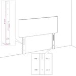 Casa si Gradina - Mobilier - Paturi si accesorii - Accesorii paturi - Tablie de pat cu aripioare gri inchis 163x16x118/128 cm catifea - Infinity.ro