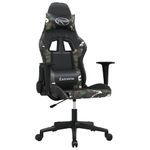 PC, gaming si accesorii - Gaming - Accesorii gaming - Scaune gaming - Scaun de jocuri, negru si camuflaj, piele ecologica - Infinity.ro
