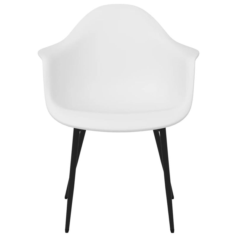 Casa si Gradina - Mobilier - Scaune si fotolii - Scaune - Scaune de bucatarie, 2 buc., alb, PP - Infinity.ro