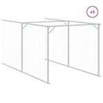 Petshop - Accesorii petshop - Culcusuri si custi - Custi interior si exterior - Cusca caine cu acoperis antracit 117x1221x123cm otel galvanizat - Infinity.ro
