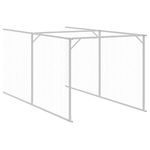 Petshop - Accesorii petshop - Culcusuri si custi - Custi interior si exterior - Cusca caine cu acoperis antracit 117x1221x123cm otel galvanizat - Infinity.ro