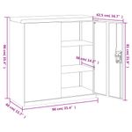 Casa si Gradina - Constructii - Depozitare, transport si protectie - Rafturi, fisete si vestiare - Fiset, antracit, 90x40x90 cm, otel - Infinity.ro
