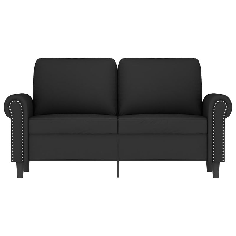 Casa si Gradina - Mobilier - Canapele si coltare - Canapele - Canapea cu 2 locuri, negru, 120 cm, catifea - Infinity.ro