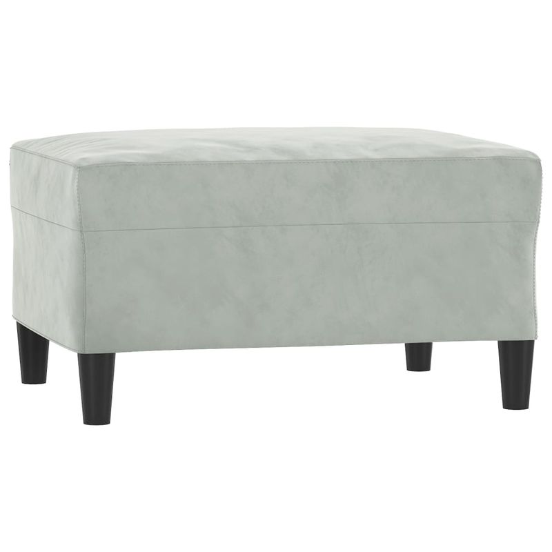 Casa si Gradina - Mobilier - Seturi de mobilier - Seturi living - Set de canapele, 3 piese, cu perne, gri deschis, catifea - Infinity.ro