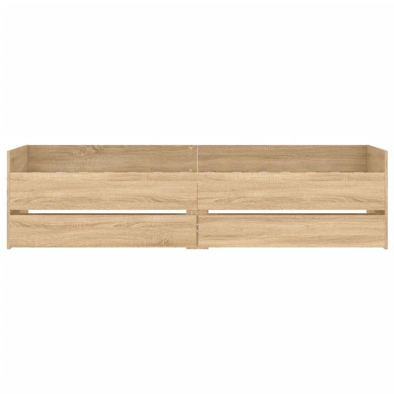 Casa si Gradina - Mobilier - Paturi si accesorii - Paturi - Cadru de pat cu sertare, stejar sonoma, 90x190 cm - Infinity.ro