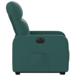Casa si Gradina - Mobilier - Scaune si fotolii - Fotolii - Fotoliu electric rabatabil cu ridicare, verde inchis, textil - Infinity.ro