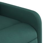 Casa si Gradina - Mobilier - Scaune si fotolii - Fotolii - Fotoliu electric rabatabil cu ridicare, verde inchis, textil - Infinity.ro