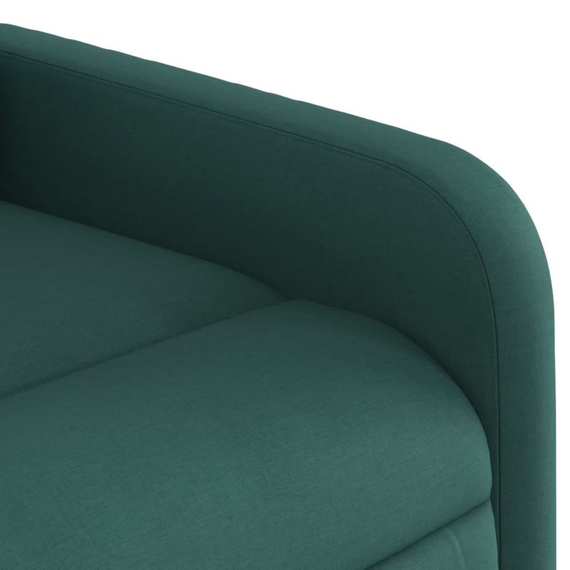 Casa si Gradina - Mobilier - Scaune si fotolii - Fotolii - Fotoliu electric rabatabil cu ridicare, verde inchis, textil - Infinity.ro