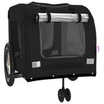 Petshop - Accesorii petshop - Culcusuri si custi - Genti si articole transport - Remorca bicicleta animale companie, negru, textil oxford/fier - Infinity.ro