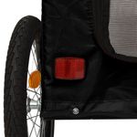 Petshop - Accesorii petshop - Culcusuri si custi - Genti si articole transport - Remorca bicicleta animale companie, negru, textil oxford/fier - Infinity.ro