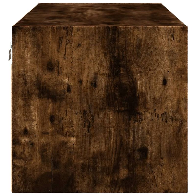 Casa si Gradina - Mobilier - Dulapuri si sifoniere - Dulapuri - Dulap de perete cu usi din sticla, stejar fumuriu,102x37x35 cm - Infinity.ro