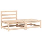 Casa si Gradina - Gradina si terasa - Mobilier exterior - Canapele si fotolii gradina - Canapea de gradina fara cotiere, cu perne și taburet, natural și negru, model canapea cu 2 locuri - Infinity.ro