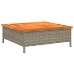 Casa si Gradina - Gradina si terasa - Umbrele si pavilioane - Umbrele - Masca suport umbrela de soare, gri 70x70x25 cm poliratan/acacia - Infinity.ro