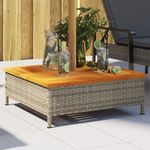Casa si Gradina - Gradina si terasa - Umbrele si pavilioane - Umbrele - Masca suport umbrela de soare, gri 70x70x25 cm poliratan/acacia - Infinity.ro