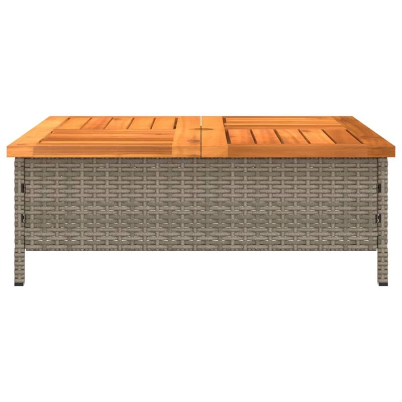 Casa si Gradina - Gradina si terasa - Umbrele si pavilioane - Umbrele - Masca suport umbrela de soare, gri 70x70x25 cm poliratan/acacia - Infinity.ro