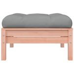 Casa si Gradina - Gradina si terasa - Mobilier exterior - Canapele si fotolii gradina - Taburet de gradina cu perna, lemn masiv douglas - Infinity.ro