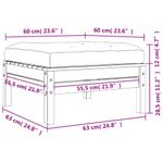 Casa si Gradina - Gradina si terasa - Mobilier exterior - Canapele si fotolii gradina - Taburet de gradina cu perna, lemn masiv douglas - Infinity.ro