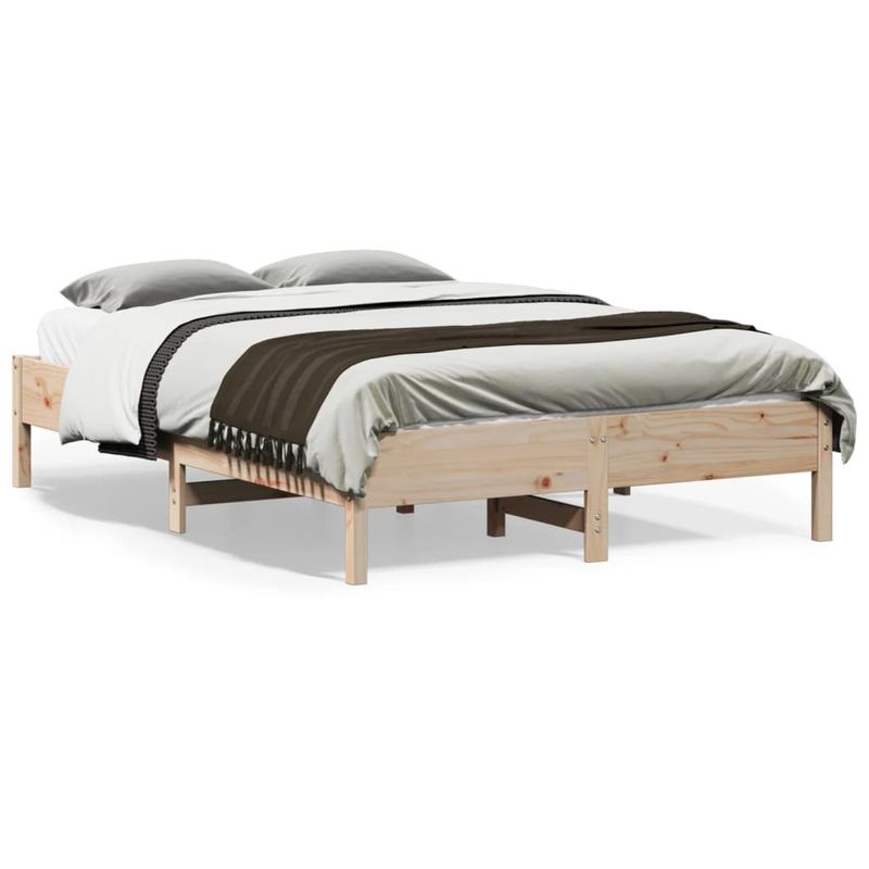 Casa si Gradina - Mobilier - Paturi si accesorii - Paturi - Cadru de pat, 135x190 cm, lemn masiv de pin - Infinity.ro