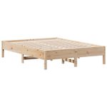Casa si Gradina - Mobilier - Paturi si accesorii - Paturi - Cadru de pat, 135x190 cm, lemn masiv de pin - Infinity.ro