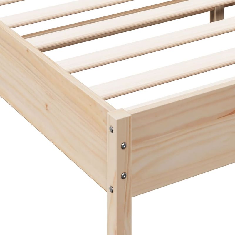Casa si Gradina - Mobilier - Paturi si accesorii - Paturi - Cadru de pat, 135x190 cm, lemn masiv de pin - Infinity.ro