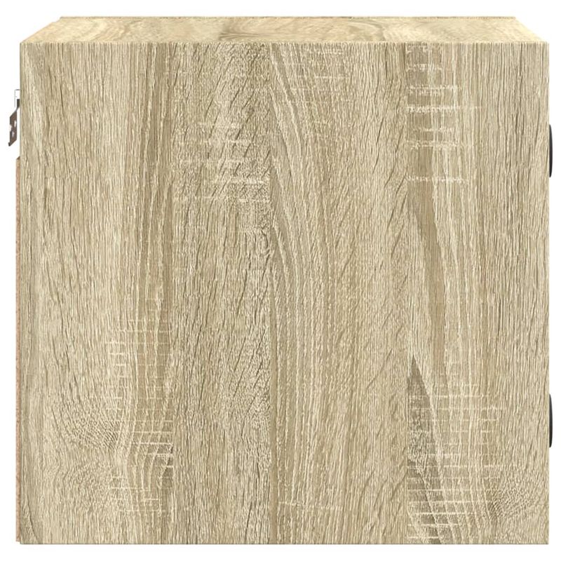 Casa si Gradina - Mobilier - Comode si corpuri - Noptiere - Noptiere cu usi din sticla, 2 buc., stejar sonoma, 35x37x35 cm - Infinity.ro