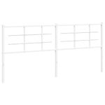 Casa si Gradina - Mobilier - Paturi si accesorii - Accesorii paturi - Tablie de pat metalica, alb, 200 cm - Infinity.ro