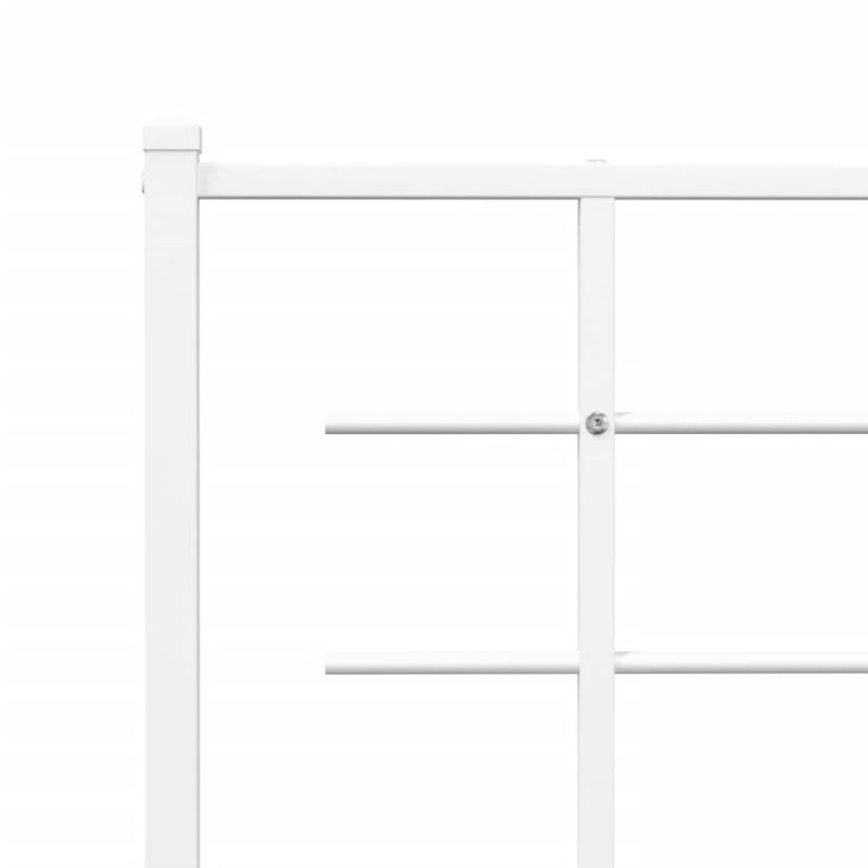 Casa si Gradina - Mobilier - Paturi si accesorii - Accesorii paturi - Tablie de pat metalica, alb, 200 cm - Infinity.ro