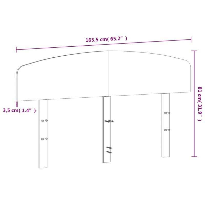 Casa si Gradina - Mobilier - Paturi si accesorii - Accesorii paturi - Tablie de pat, alb, 160 cm, lemn masiv de pin - Infinity.ro