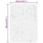 Casa si Gradina - Textile si covoare - Covoare - Covoare casa - Covor pufos "PAMPLONA" cu fire inalte, gri modern, 140x200 cm - Infinity.ro