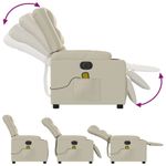 Ingrijire personala si Cosmetice - Sanatate si wellness - Articole wellness - Fotolii de masaj - Fotoliu electric de masaj rabatabil, crem, piele ecologica - Infinity.ro