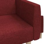 Casa si Gradina - Mobilier - Canapele si coltare - Canapele - Canapea extensibila cu 2 locuri, rosu vin, material textil - Infinity.ro