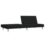 Casa si Gradina - Mobilier - Canapele si coltare - Canapele - Canapea extensibila cu 2 locuri, negru, material textil - Infinity.ro