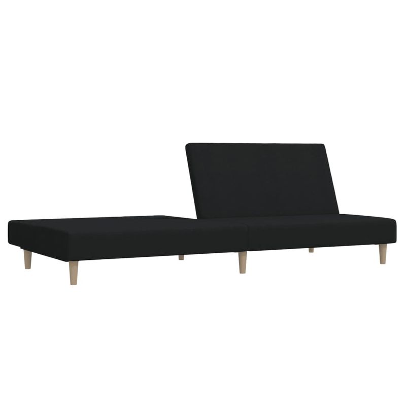 Casa si Gradina - Mobilier - Canapele si coltare - Canapele - Canapea extensibila cu 2 locuri, negru, material textil - Infinity.ro