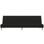 Casa si Gradina - Mobilier - Canapele si coltare - Canapele - Canapea extensibila cu 2 locuri, negru, material textil - Infinity.ro