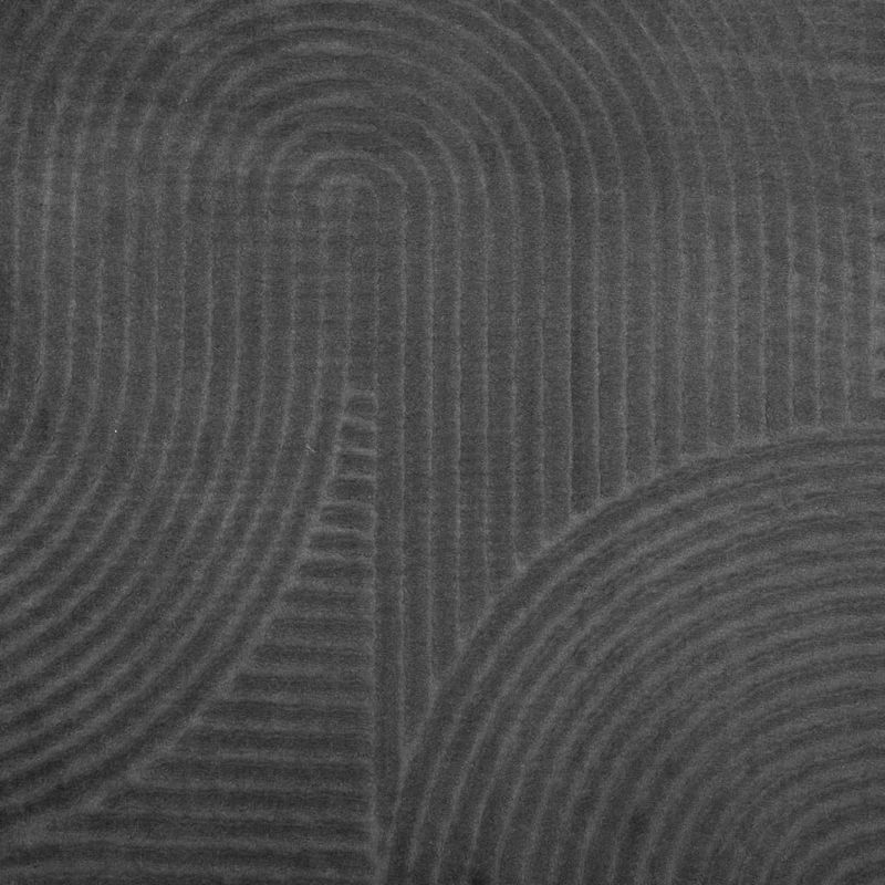 Casa si Gradina - Textile si covoare - Covoare - Covoare casa - Covor "IZA" aspect scandinav, cu fire scurte, antracit, Ø 200cm - Infinity.ro