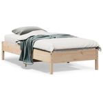 Casa si Gradina - Mobilier - Paturi si accesorii - Paturi - Cadru de pat, 75x190 cm, lemn masiv de pin - Infinity.ro